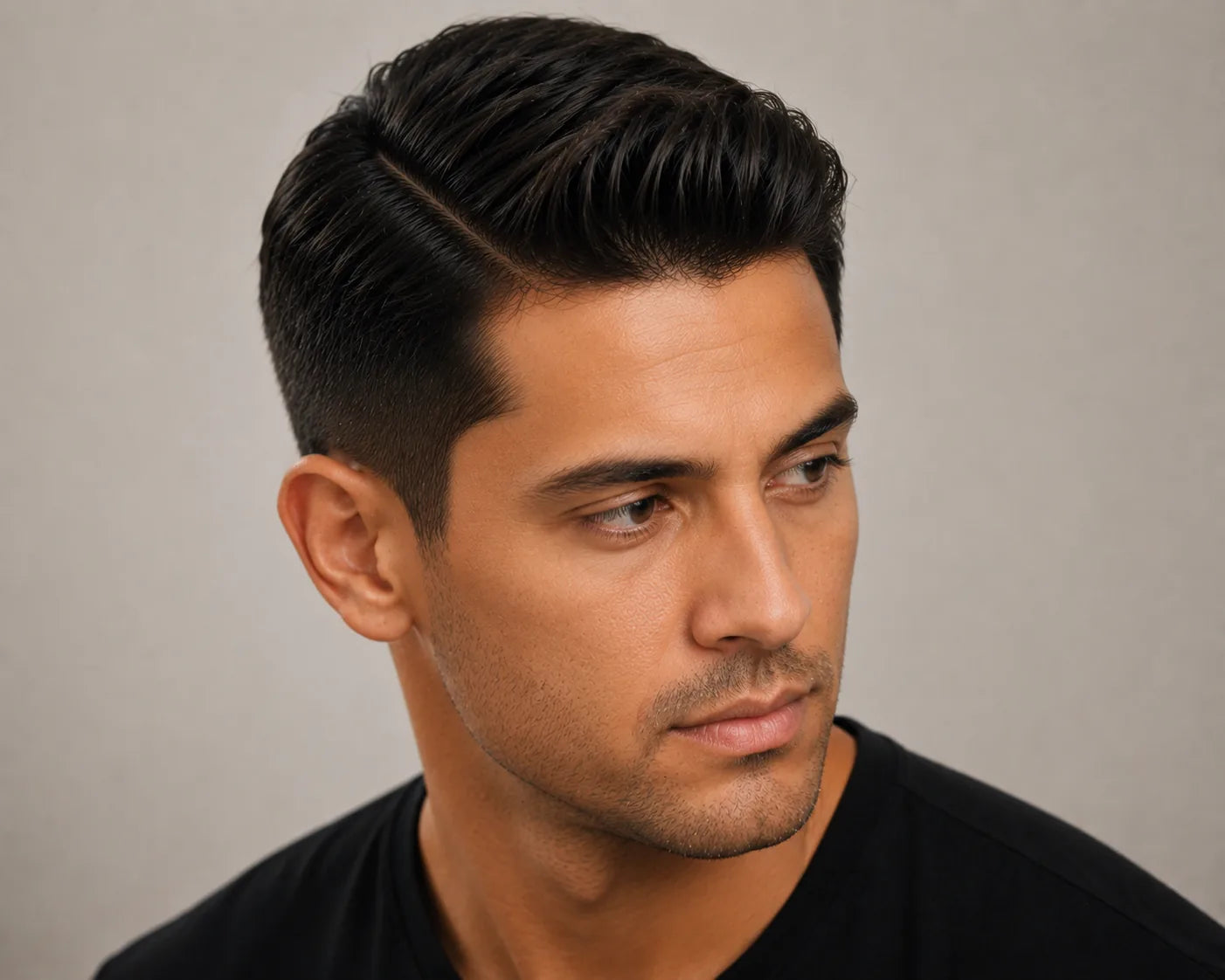 Cabelo masculino estilo side part clássico