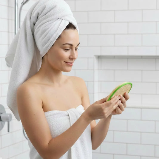 Bucha Esponja Luva Meio Oval