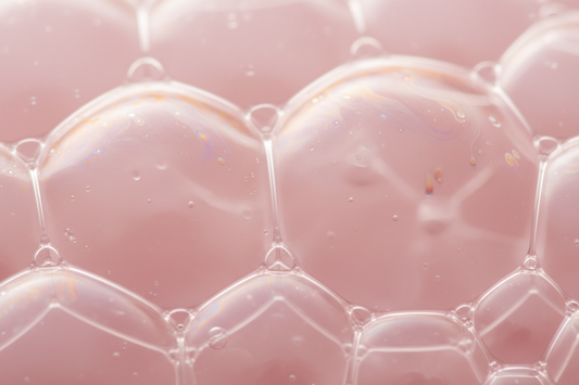 realistic pink bubble texture