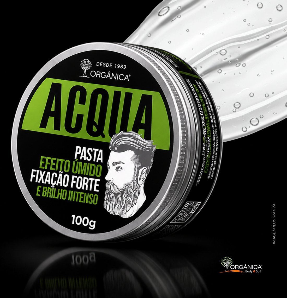 Acqua Pasta Efeito Úmido, lata de 100g